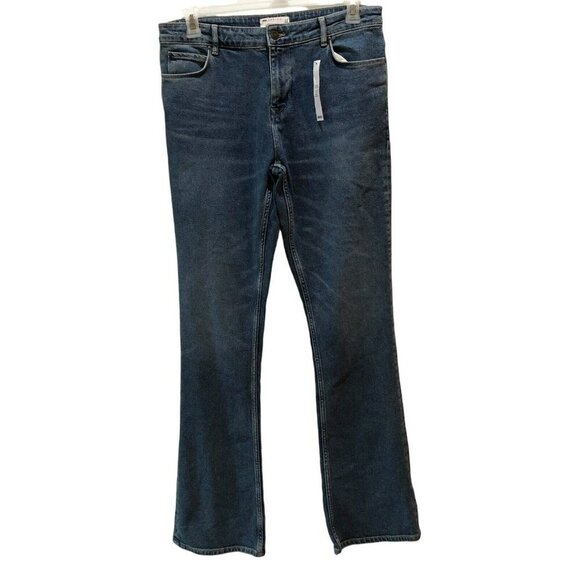 New Asos Design Mens Size 34 x 34 Blue Pockets Boot Cut Denim Jeans - Picture 2 of 10